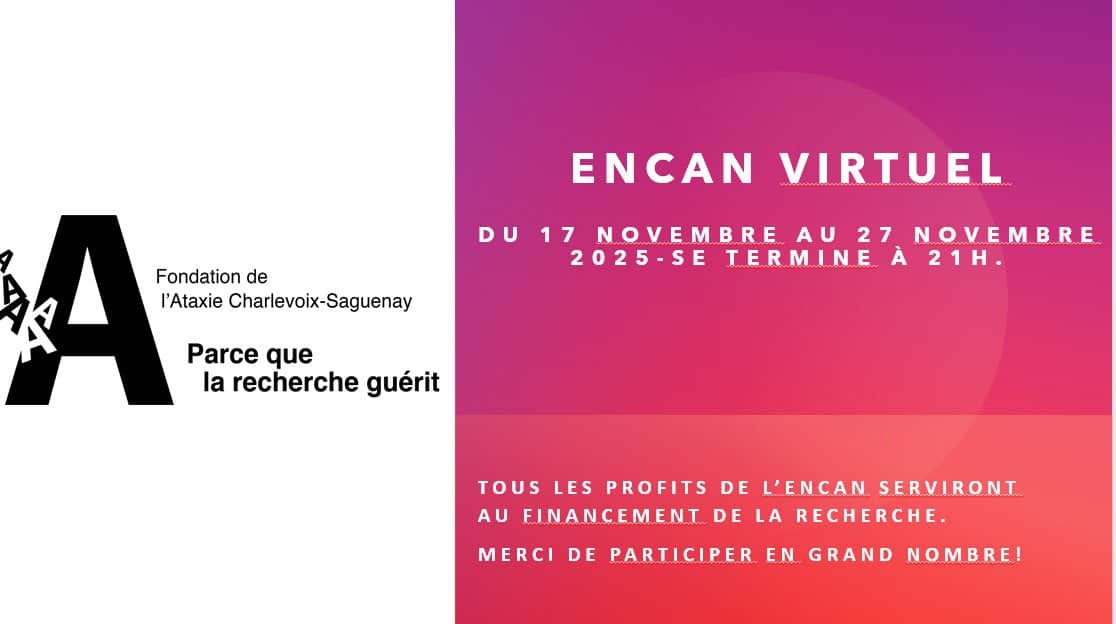 L’encan virtuel est de retour !