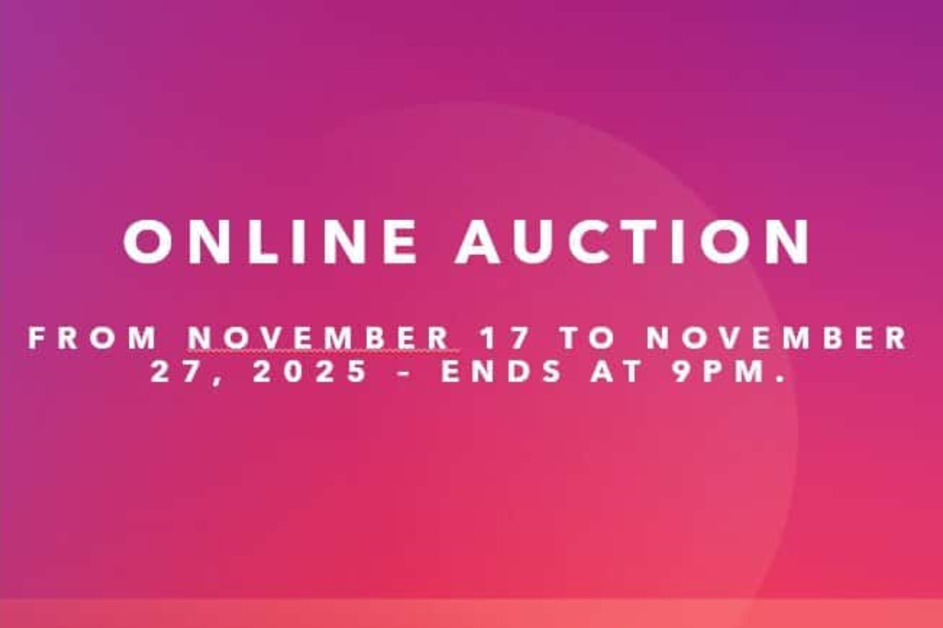Virtual Auction is Back!